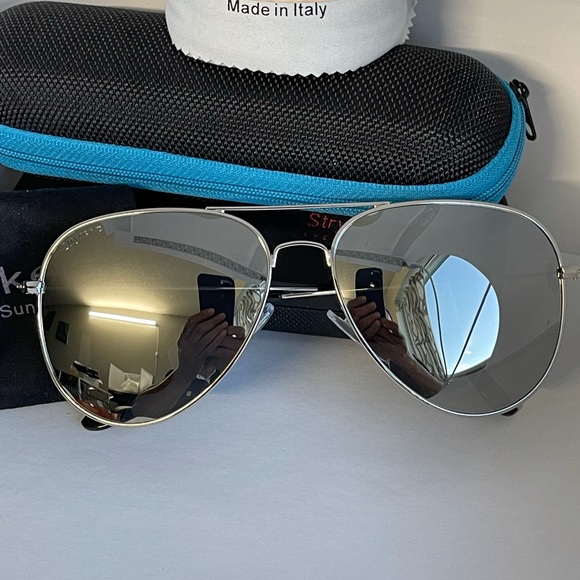 New Stryker Aviator Polarized Sunglass ST06212 SiL - Picture 2 of 9